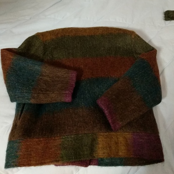 Multicolored wool coat - Picture 6 of 9
